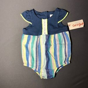 NWT cat and jack romper